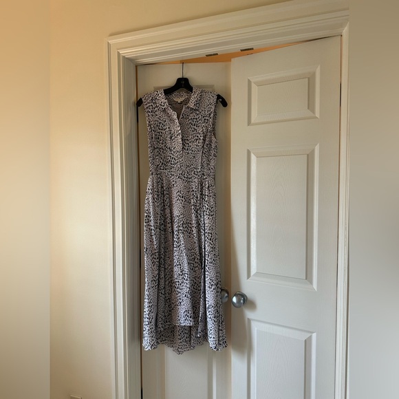 Rebecca Taylor - Elegant Black and White printed Sleeveless Dress size 6 - Picture 1 of 7